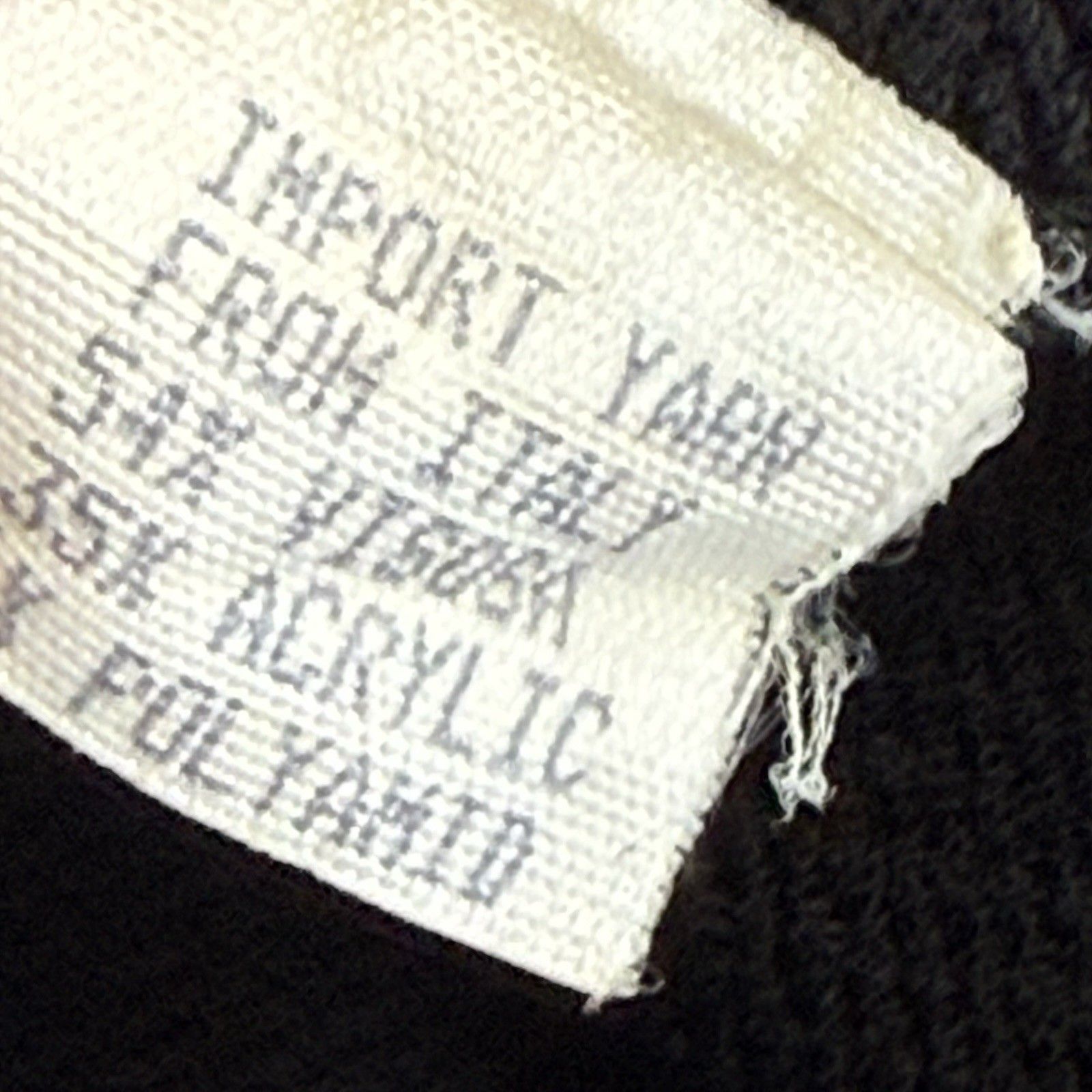 John Patrick Geoda Design Tunic Sweater Women M/L Black Italian Yarn Usa Vintage — image 8 of 8